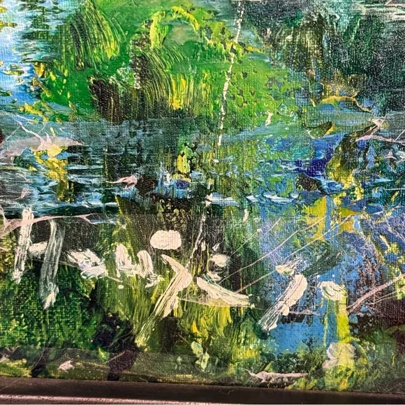 🆕 “Koi Serenity” Orig Oil Painting on Canvas Signed by Artist 🧑‍🎨 Harmony - Picture 10 of 16